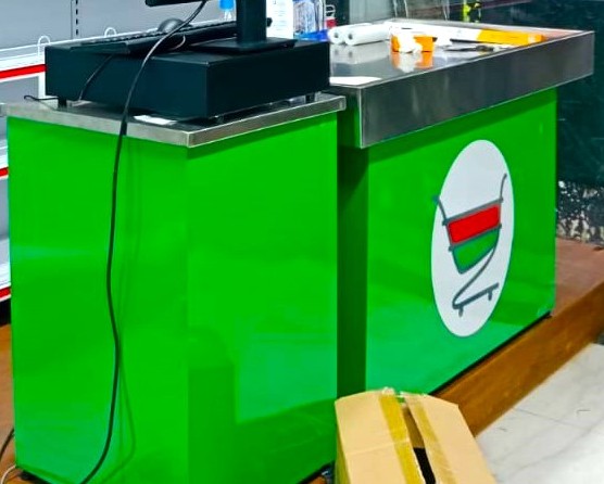 Hairline SS Counter & POS Table